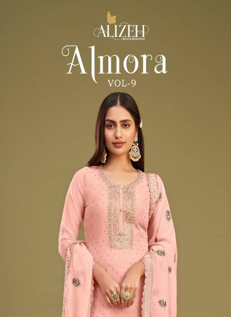 Almora Vol 9 By Alizeh Embroidery Designer Salwar Suit Wholesale Suppliers In Mumbai
 Catalog
